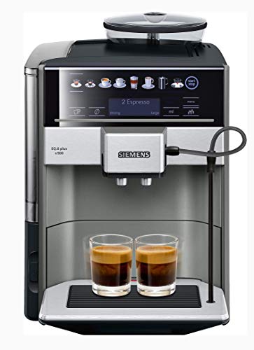 Siemens EQ.6 Plus s500 TE655203RW – Machine à café automatique avec écran sensitif et texte clair – 12 recettes de...