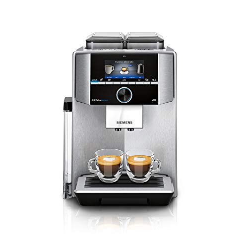 Siemens TI9578X1DE EQ.9 Plus Connect s700 Machine à café automatique personnalisable, 2 récipients à grains, broyeur ultra silencieux, 1500 W,...